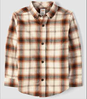Gymboree 100% Cotton Autumn Adventures Plaid Flannel Button Down Top Sz 18-24 mo